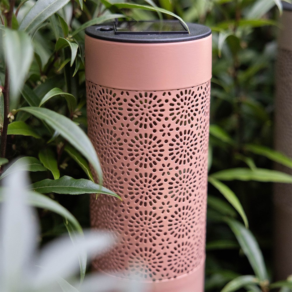 Solar stake lights with cut out design