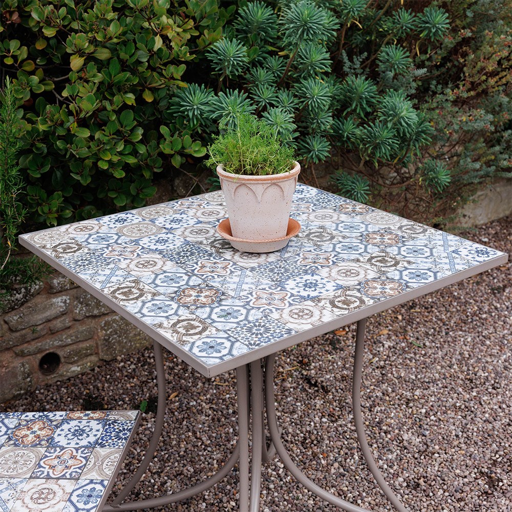 Mosaic tile bistro set