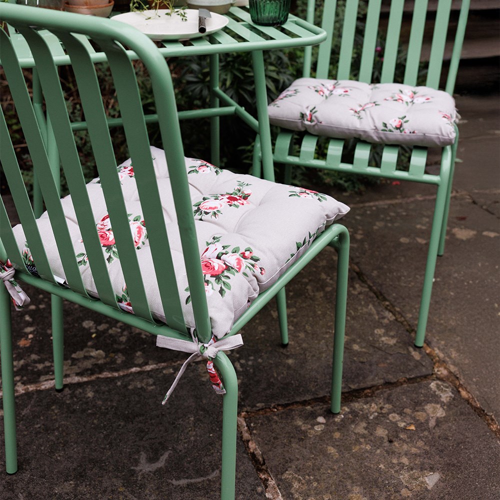 Rose print seat cushion