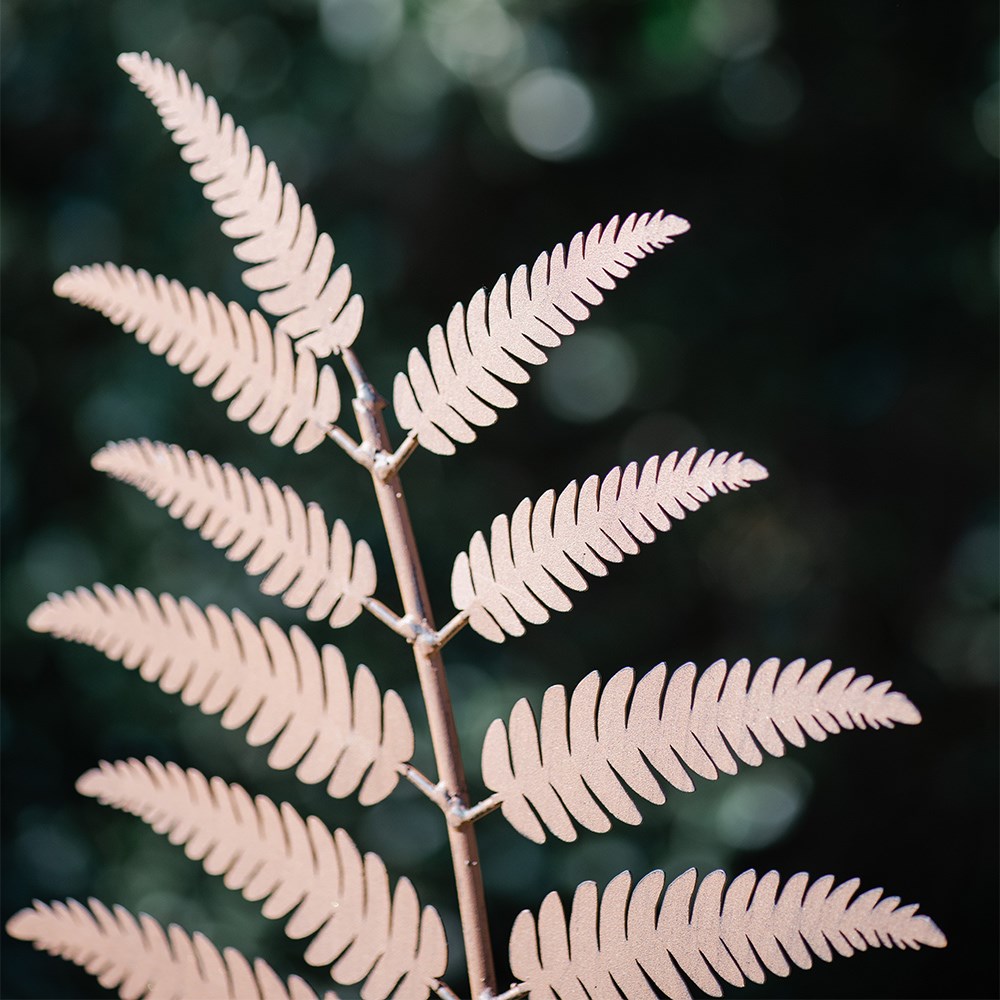 Rusted fern stake large