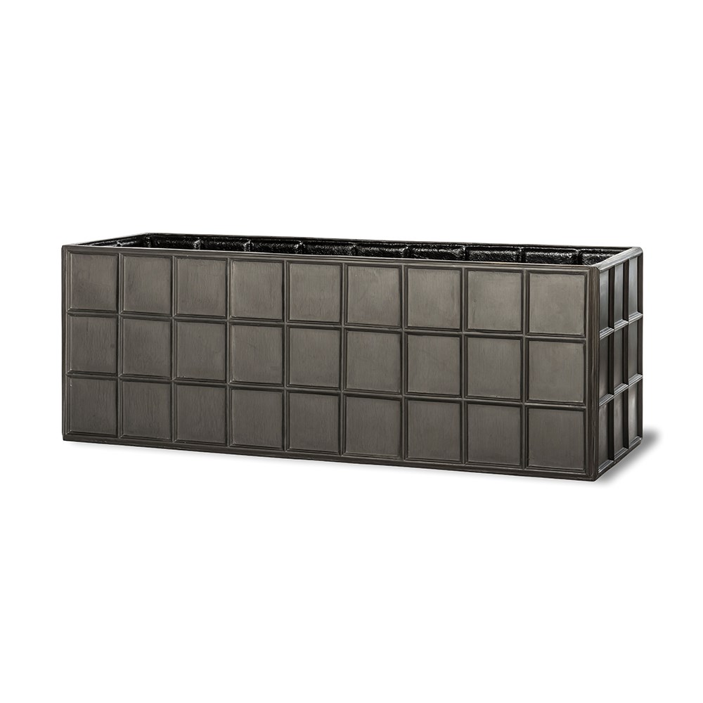 Lightweight lead effect trough planter