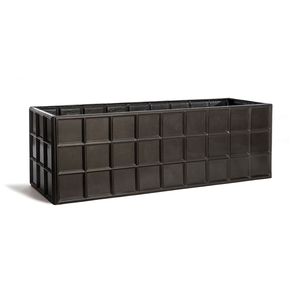 Lightweight lead effect trough planter