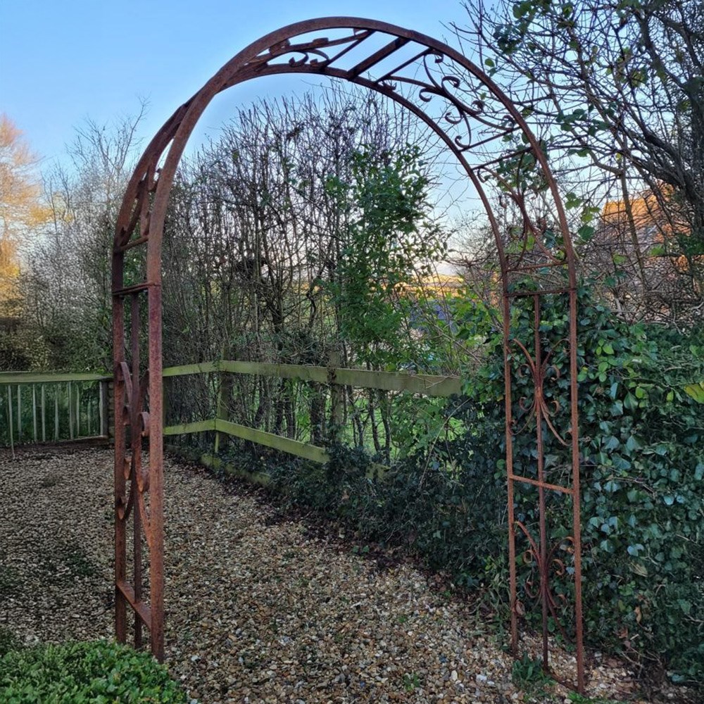 Elegant jasmine garden arch - rust