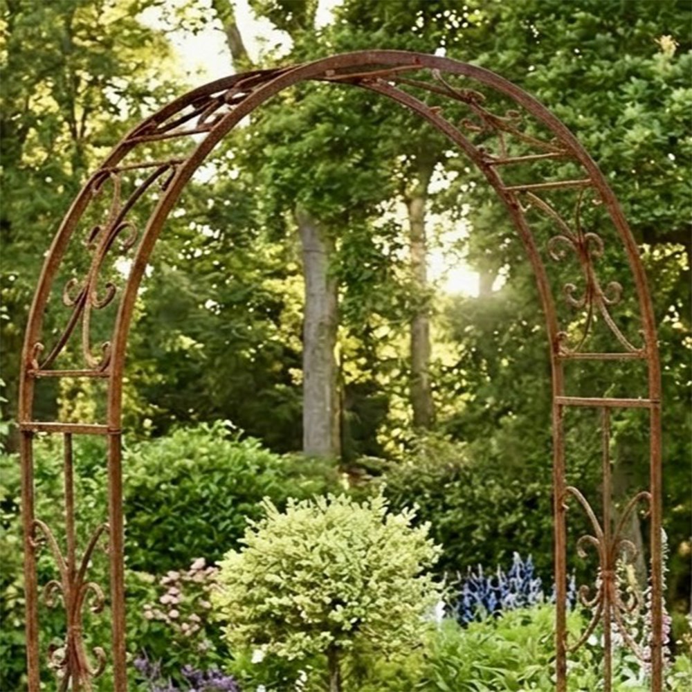 Elegant jasmine garden arch - rust