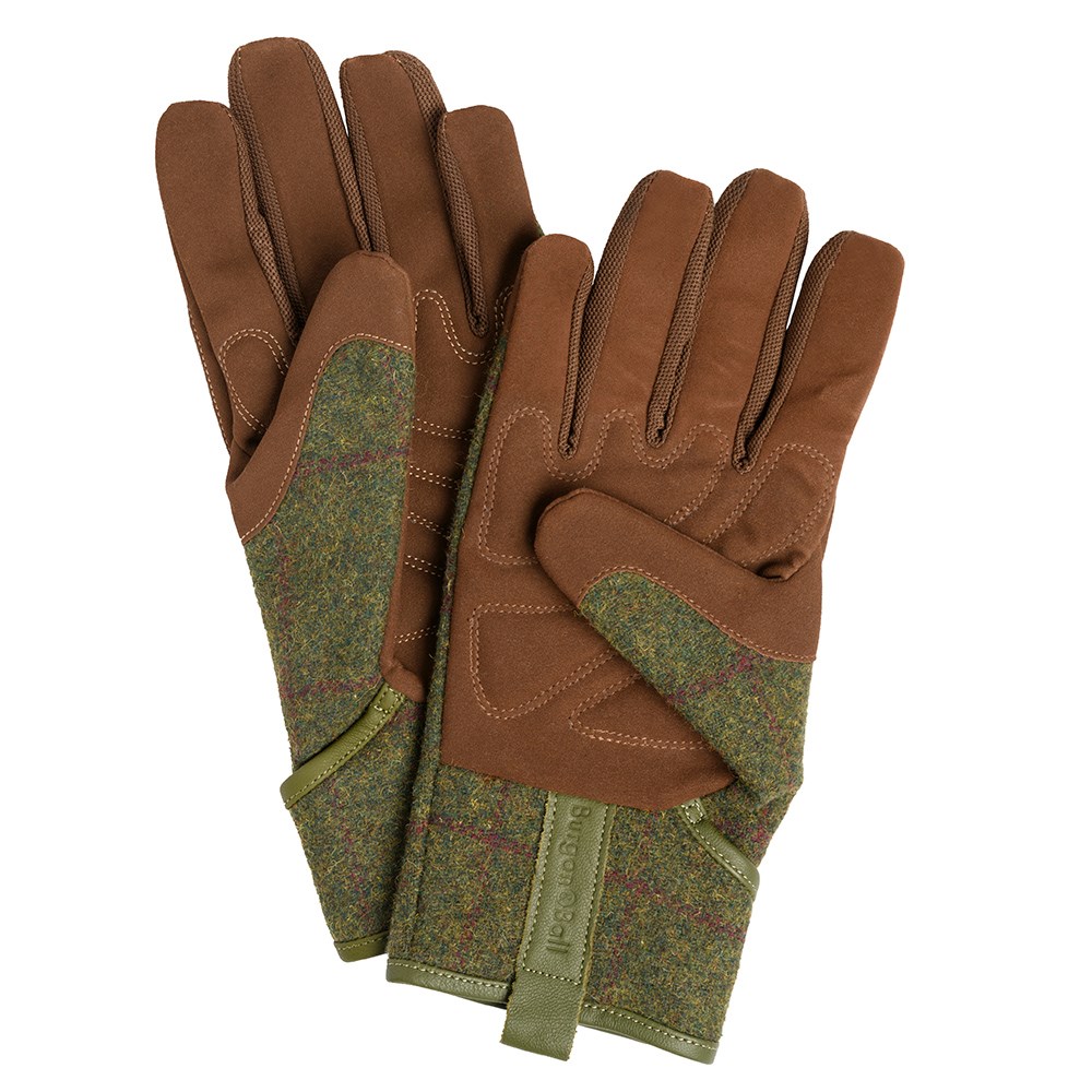 Tweed gardening glove - dark green