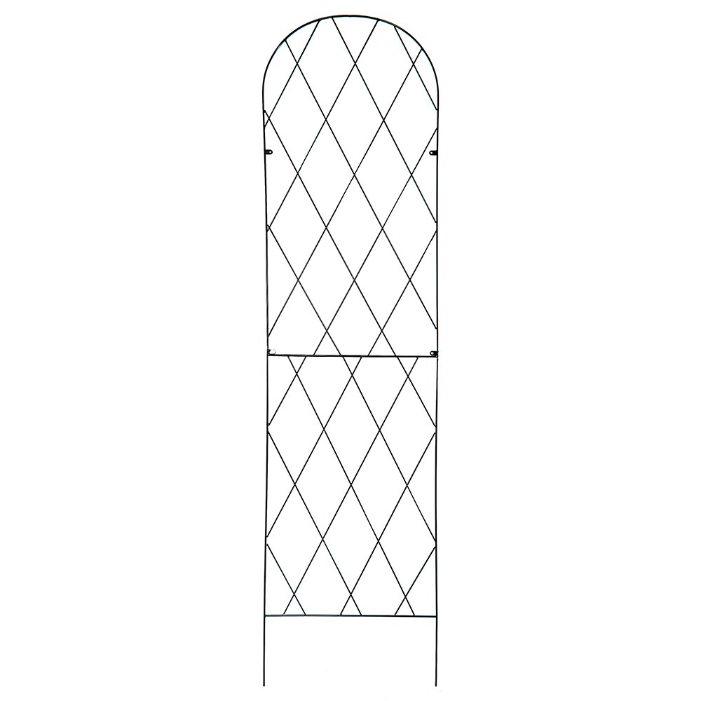 Diamond arched trellis - black