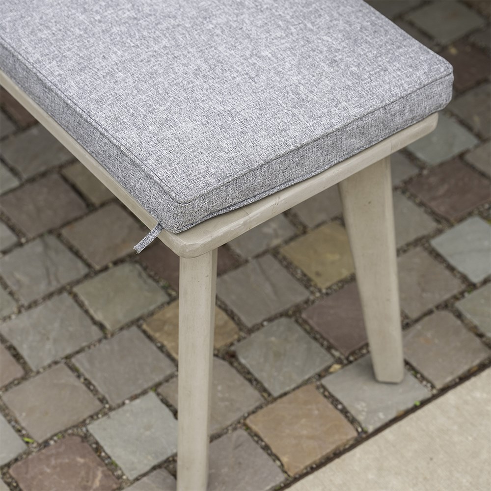 Greywashed dining set with cushions