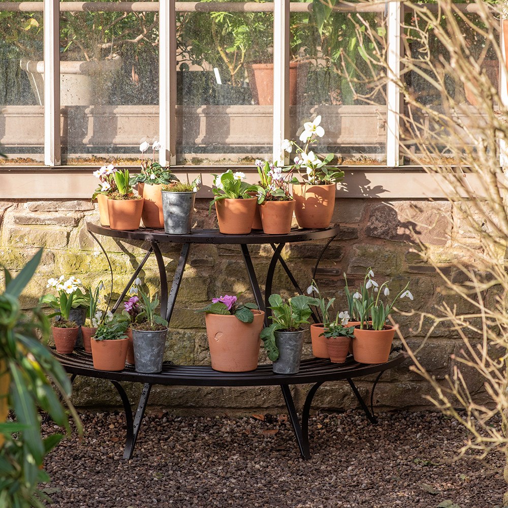 Terrace etagere - two tier