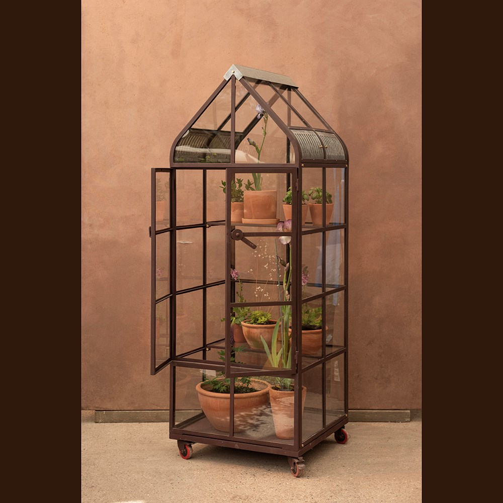 Gardener's terrace growhouse - dark chestnut