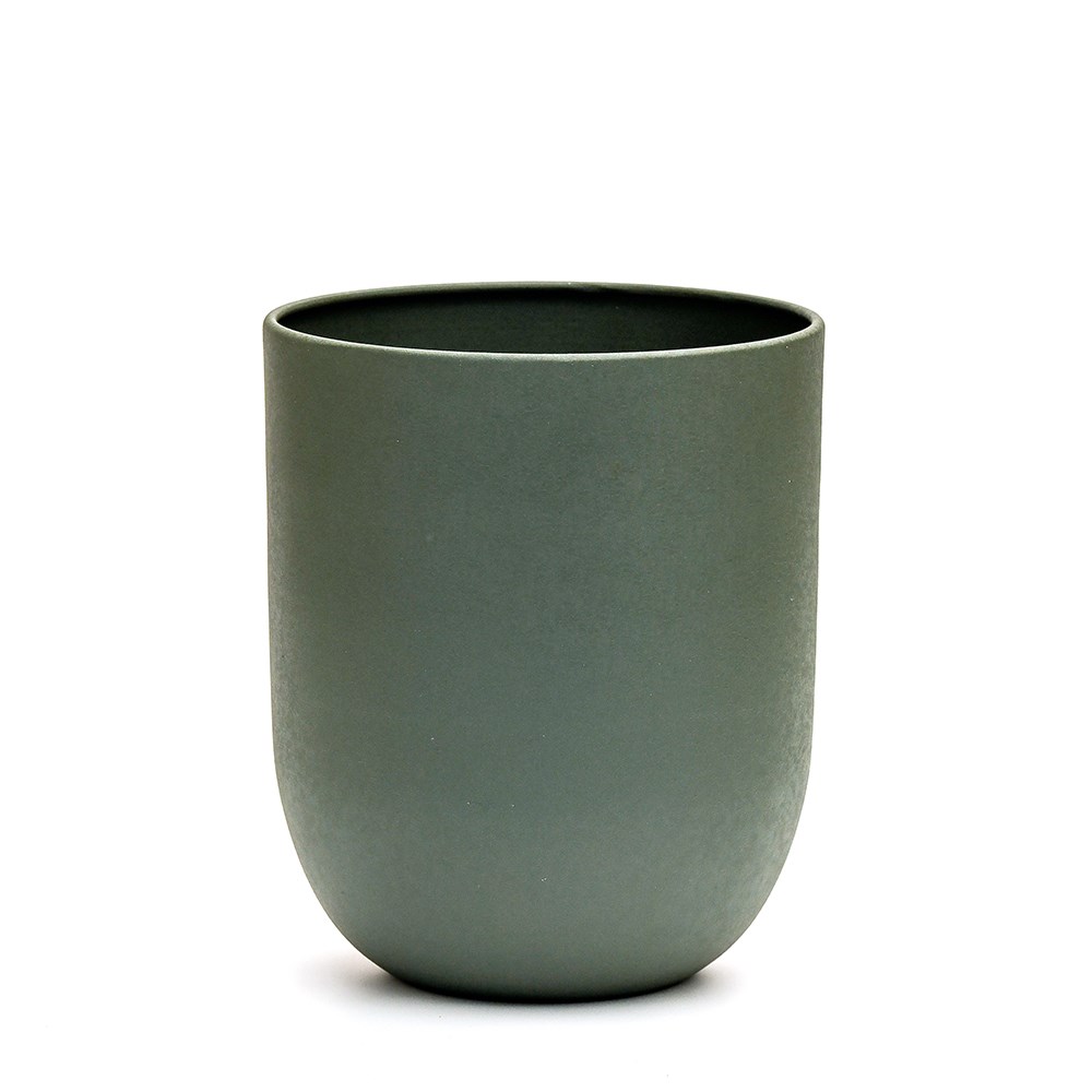 Straight sided pot - teal