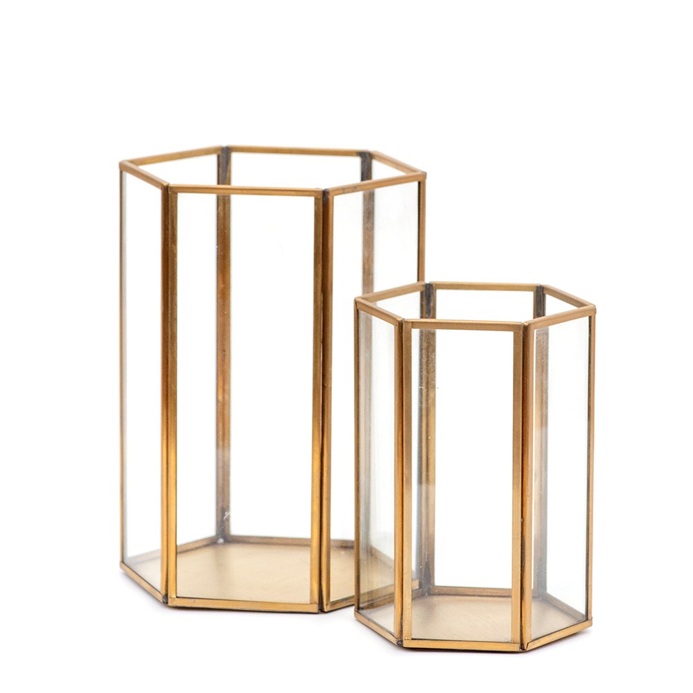 Hex candle holder