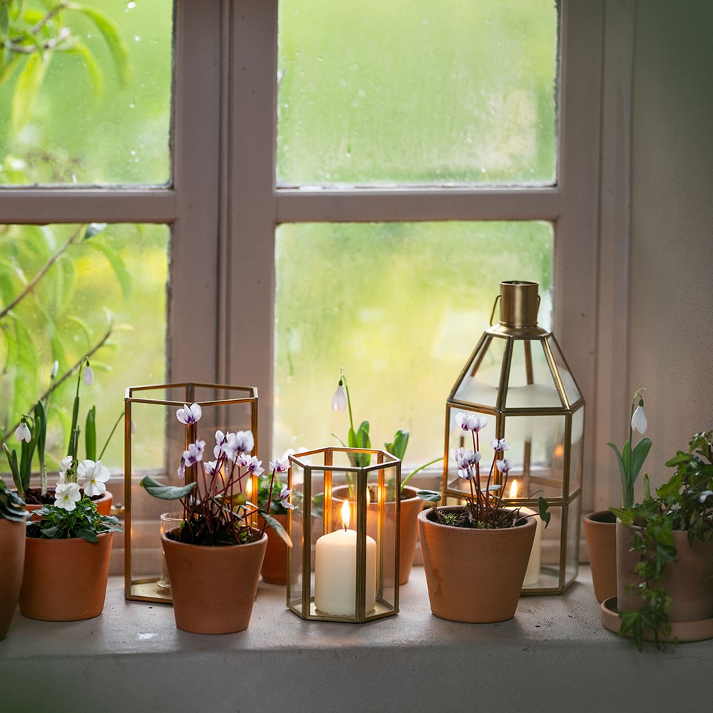 Hex candle holder