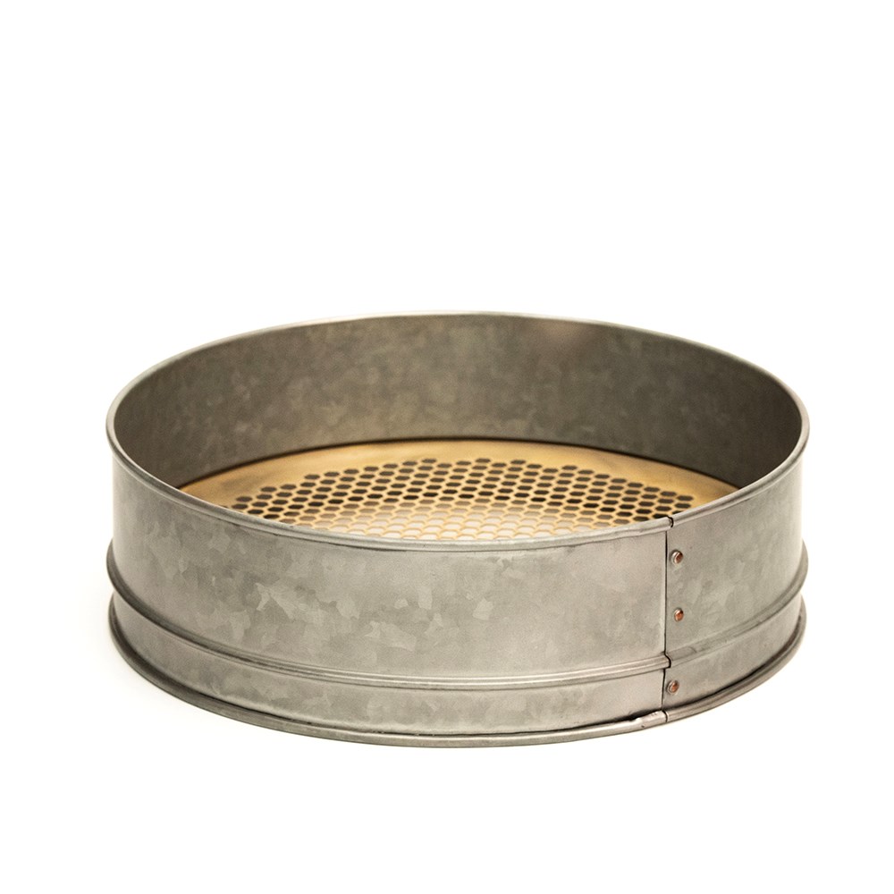 Honeycomb soil sieve - brass