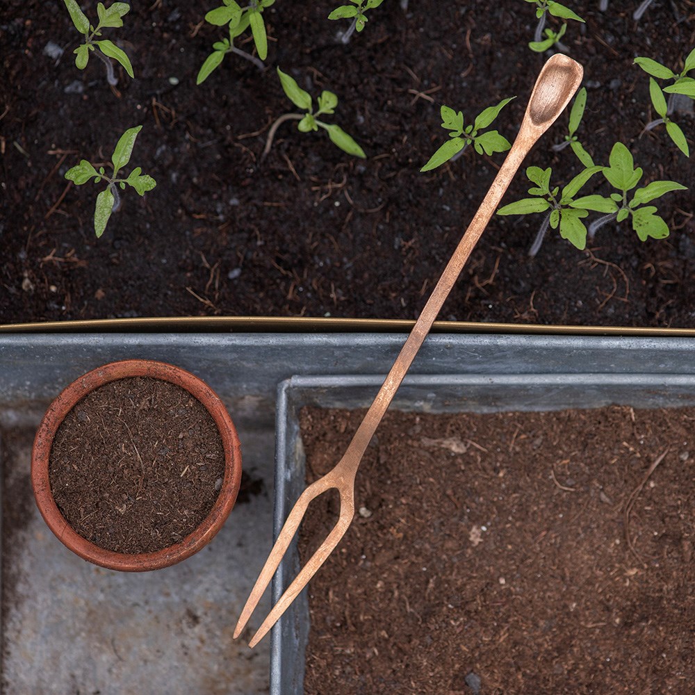 Seedling pricker - copper