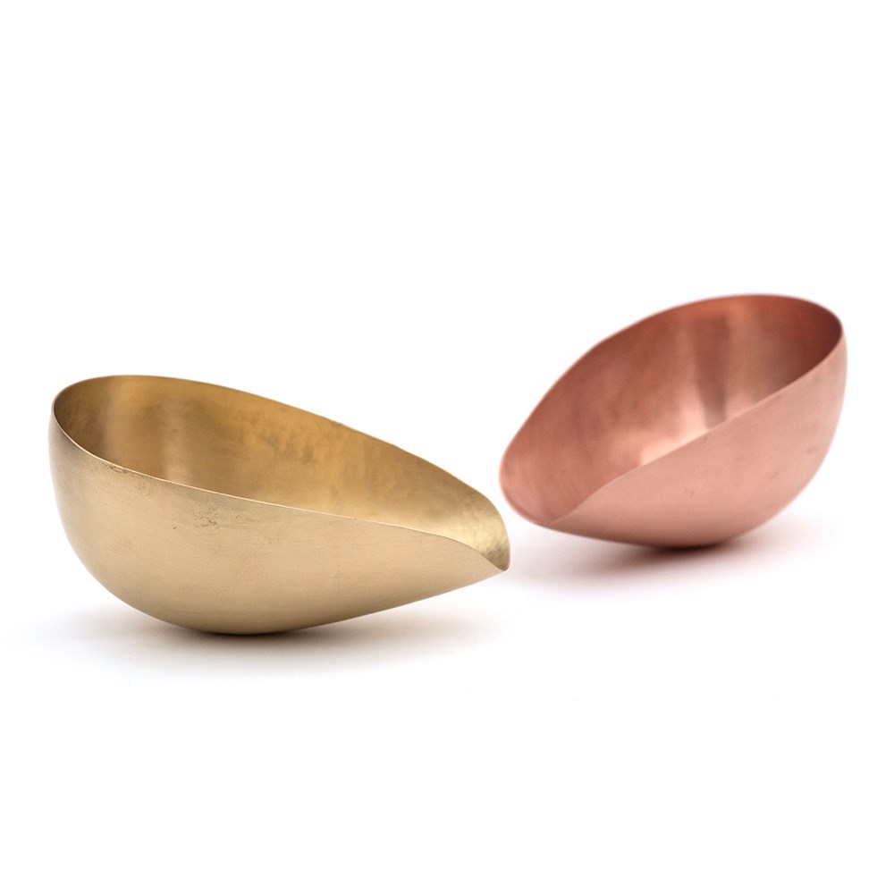 Soil potting scoop - brass