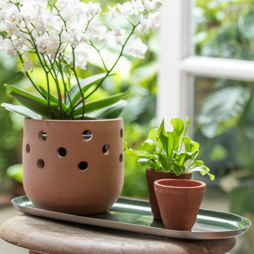 Enamelled oblong tray