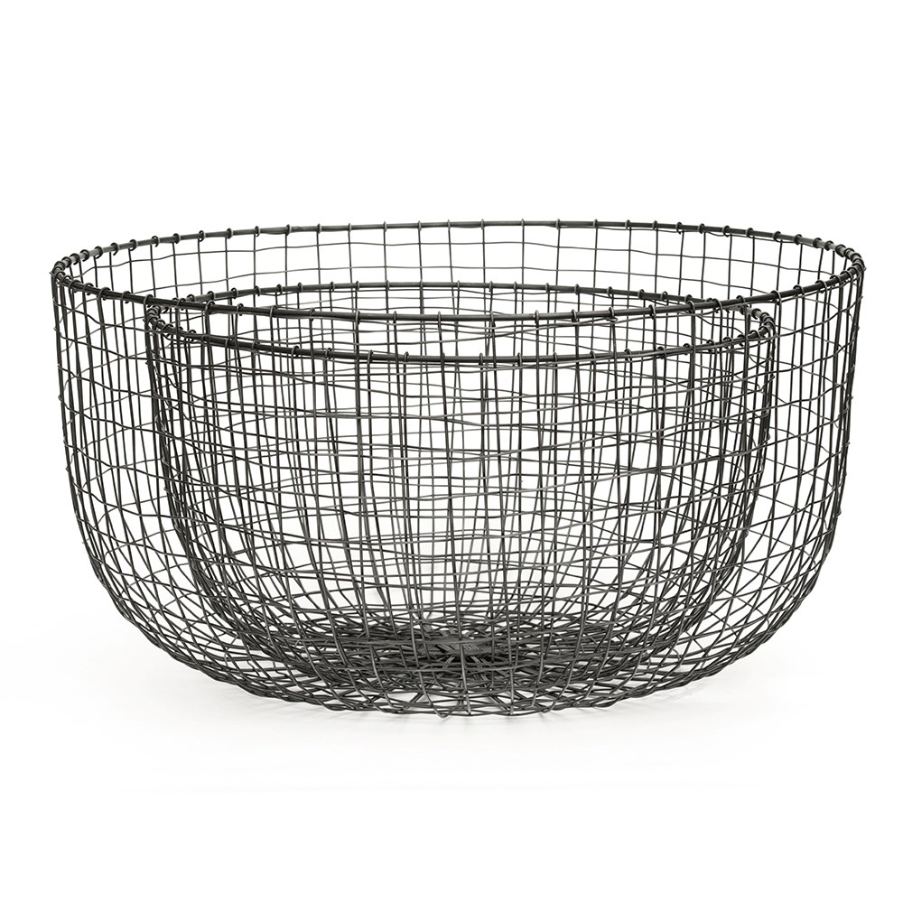 Cloche/basket - antique pewter