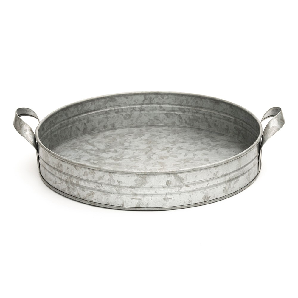 Galvanised metal tray