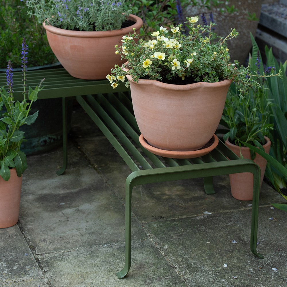 Benches for container displays - tiered set of two