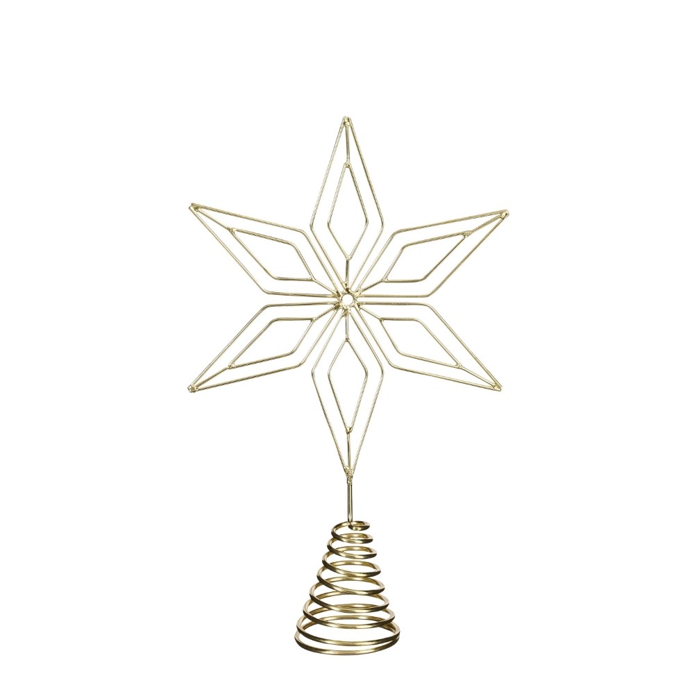 Gold metal tree topper