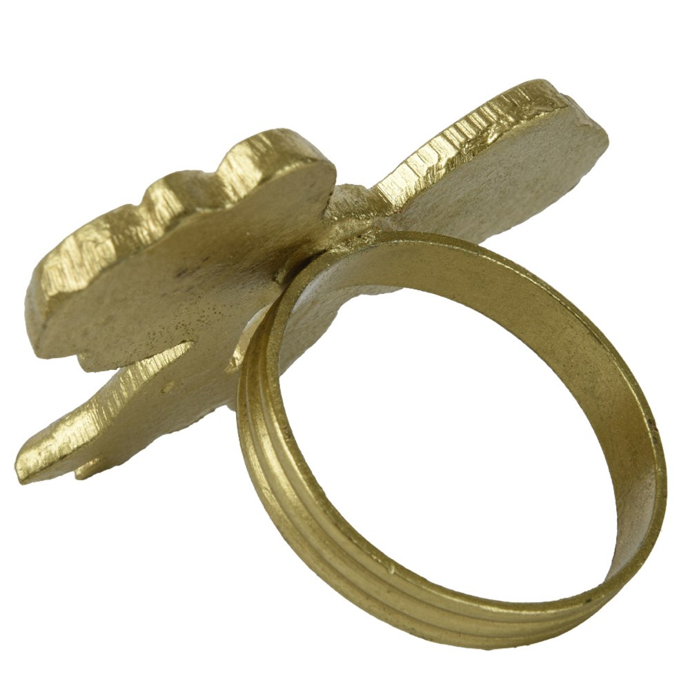 Gold bow napkin ring