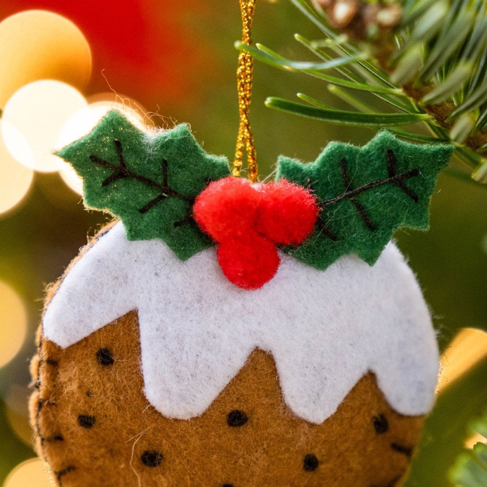 Felt Christmas pudding