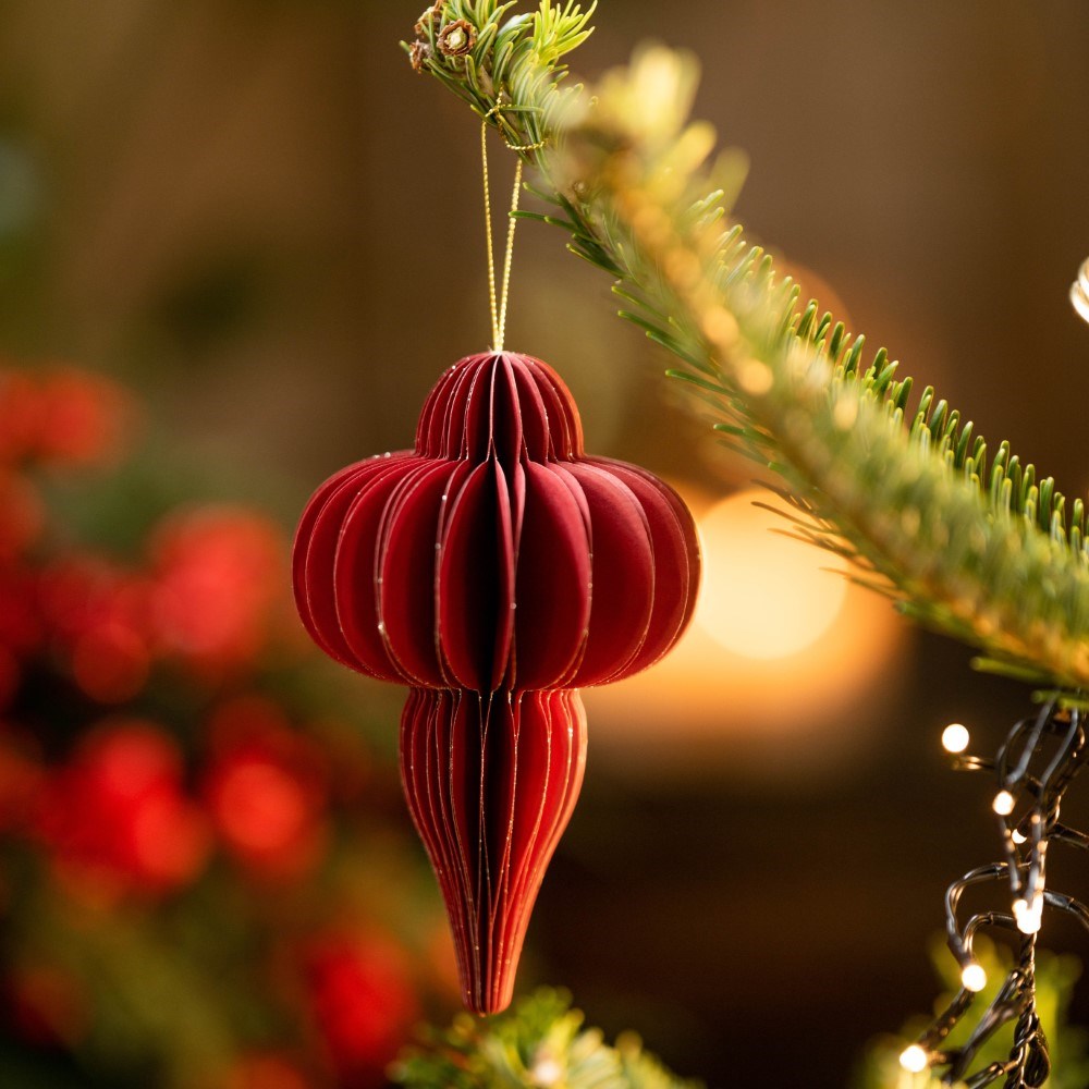 Red paper lantern bauble