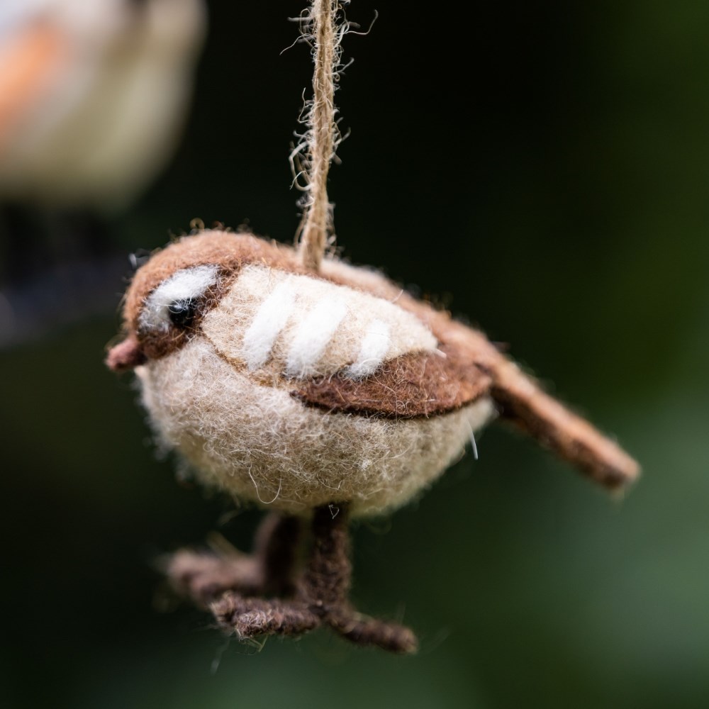 Felt woodland birds