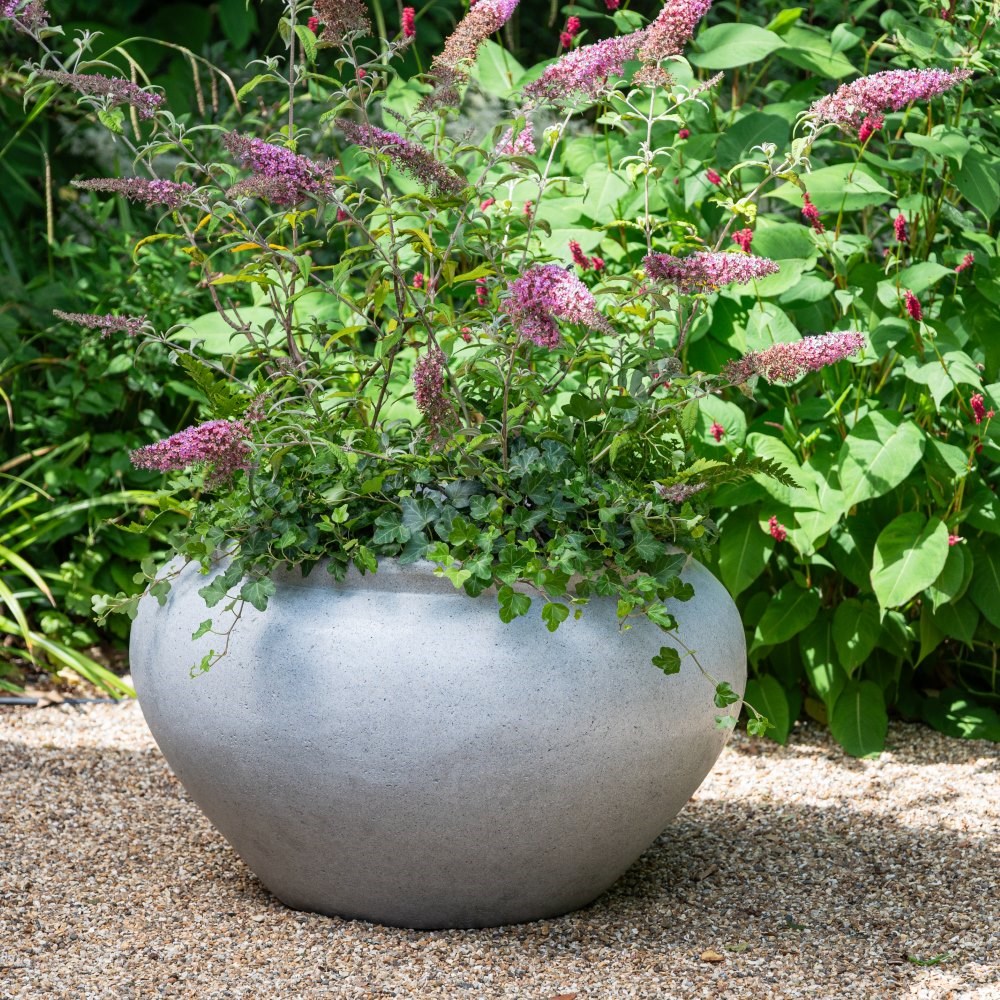 Vase planter - light grey