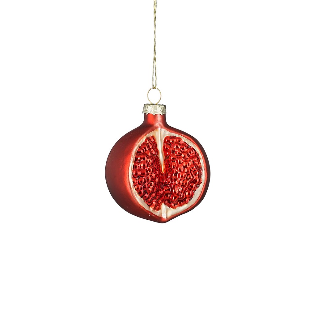 Glass pomegranate decoration