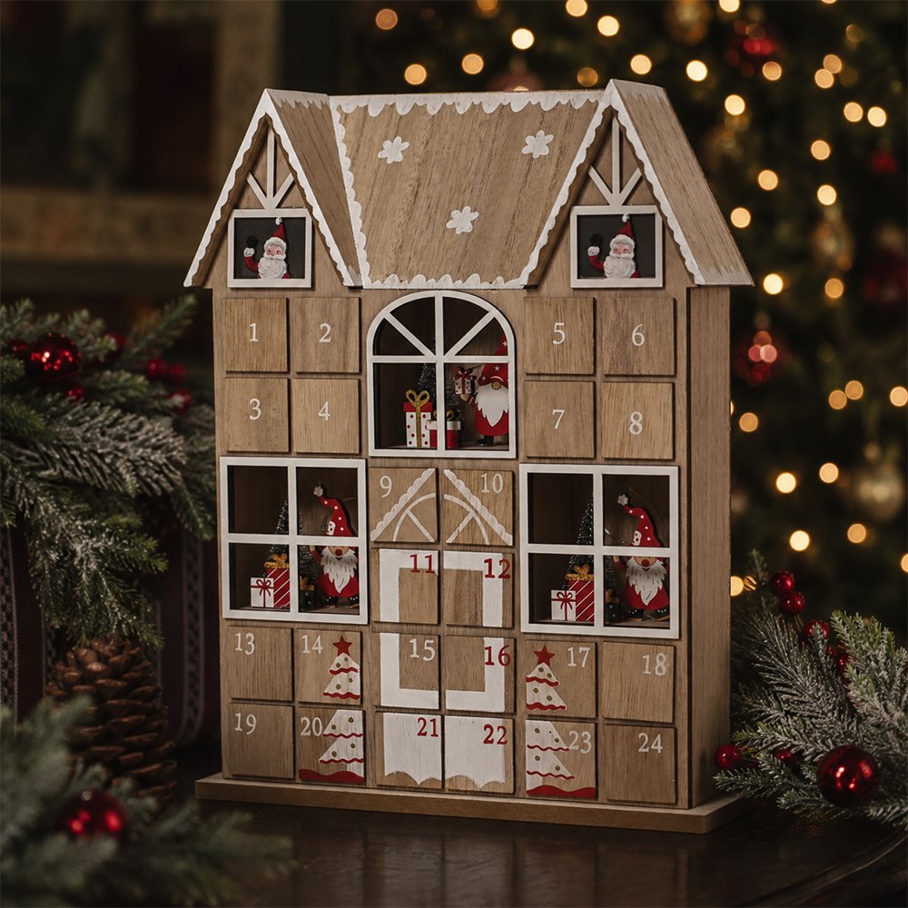Wooden advent calendar