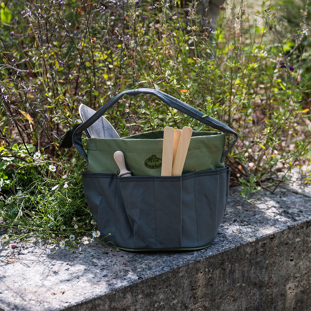 Gardener's tool bag - green & grey