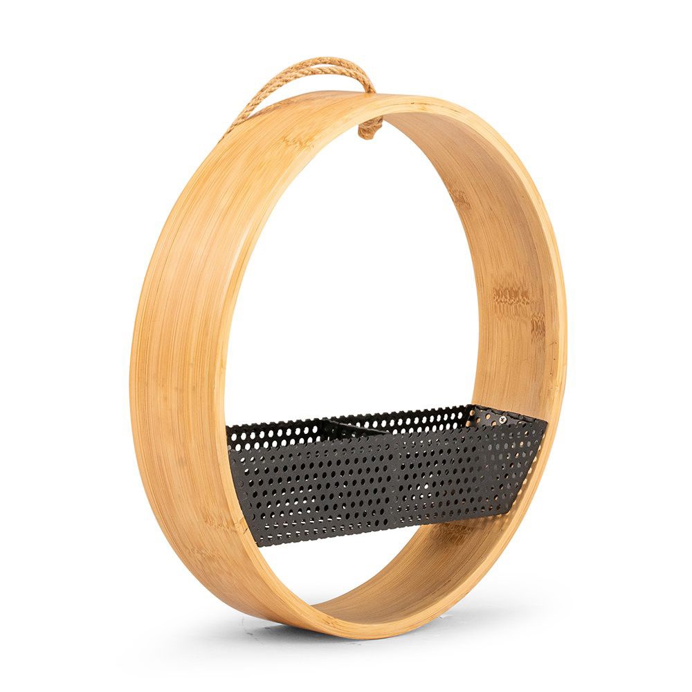 Contemporary bamboo seed feeder