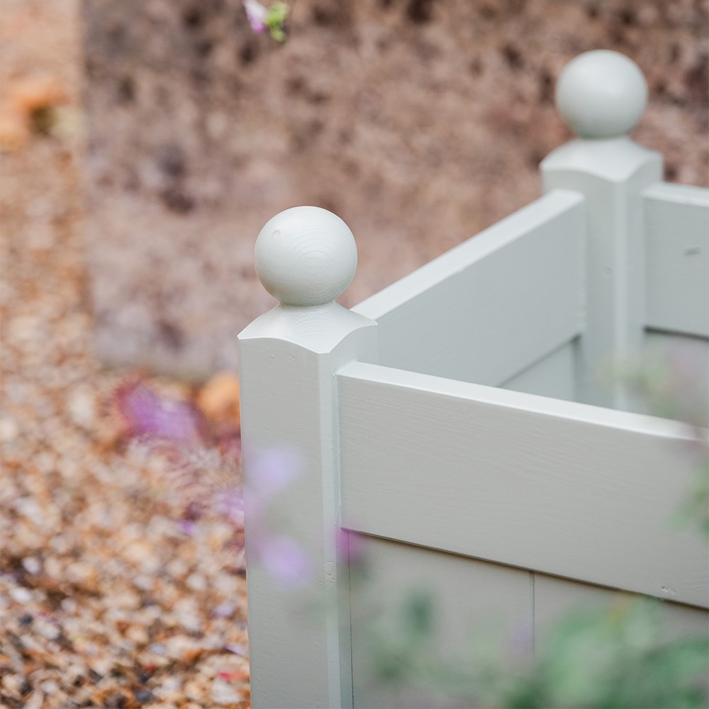 Classic wooden trough - sage