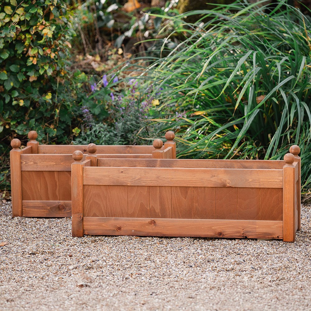 Classic wooden trough - beech