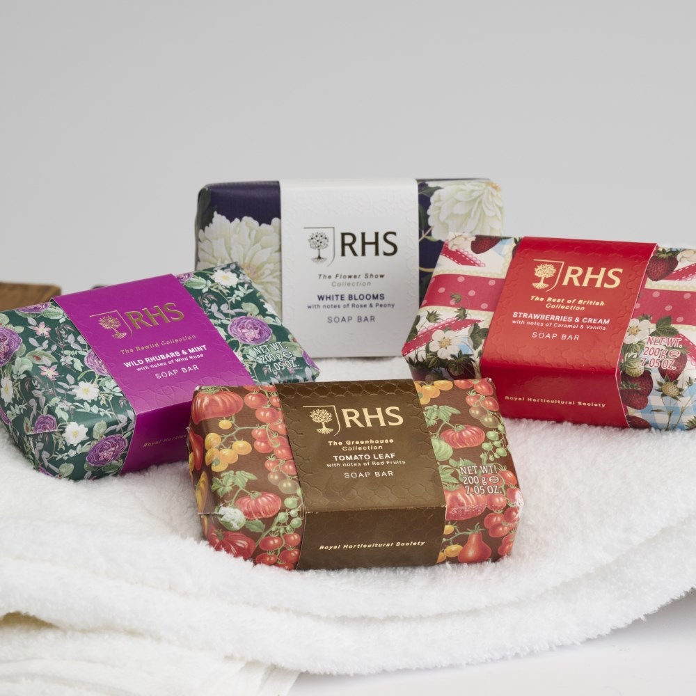 RHS White blooms soap bar
