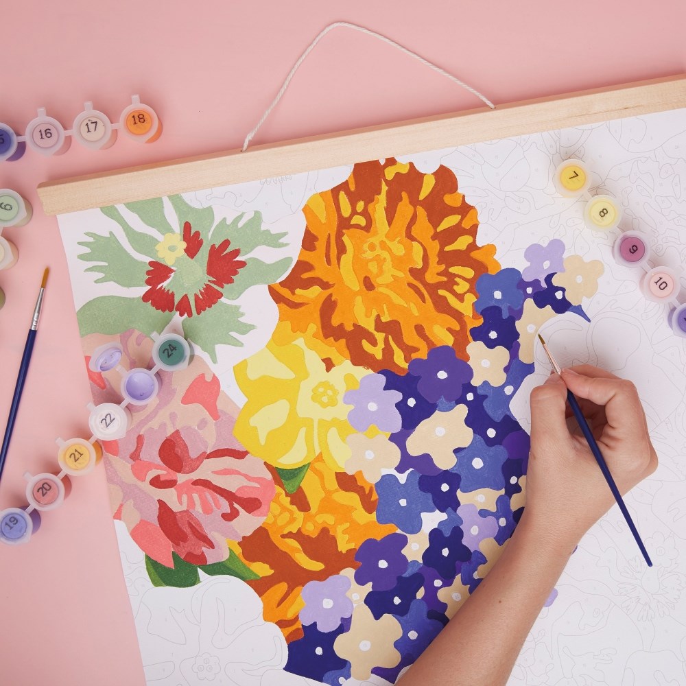 RHS paint by numbers - floral