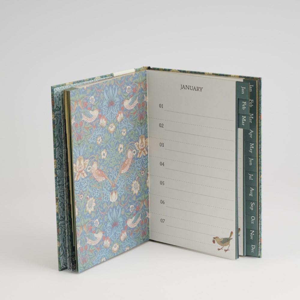 William Morris A5 birthday & address book