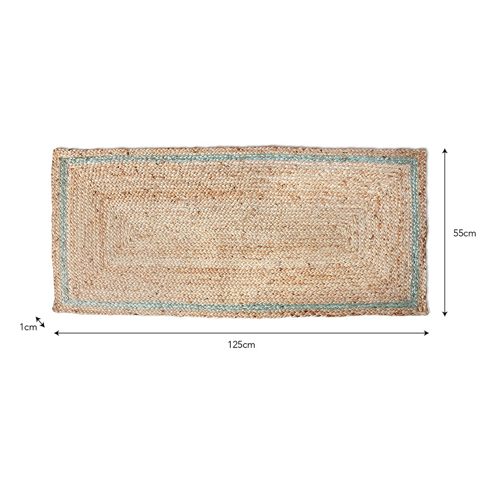 Natural jute double doormat