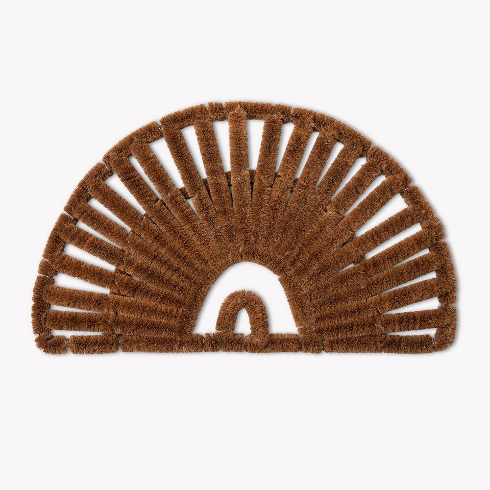 Half moon scraper doormat