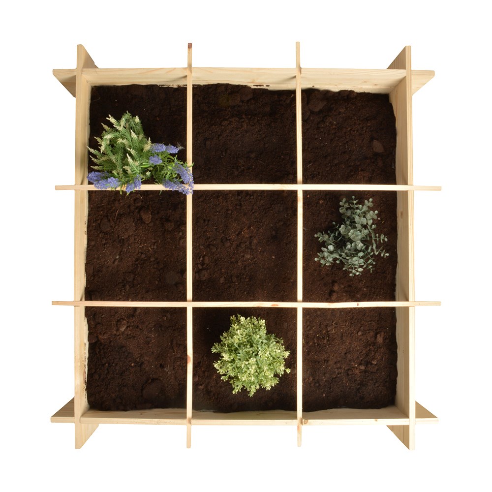 Wooden raised bed