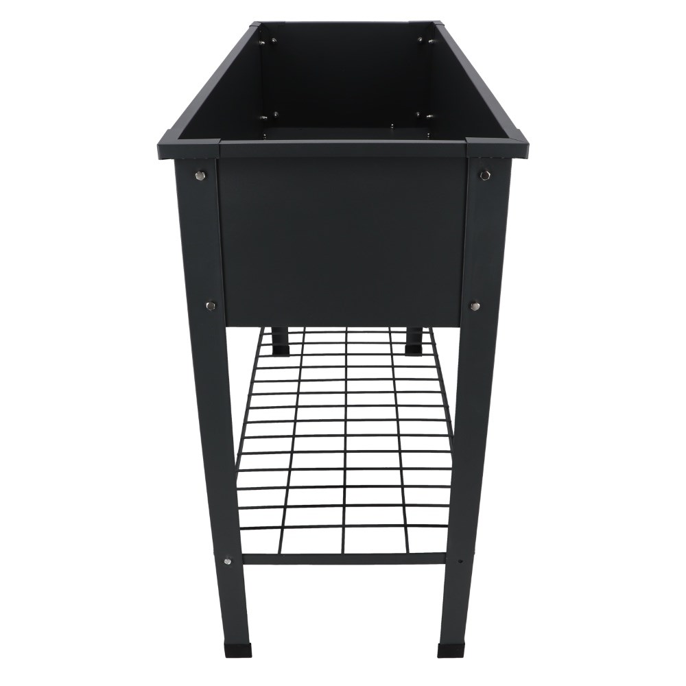 Graphite metal raised bed