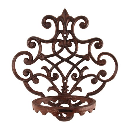 Cast iron wall mounted pot holder