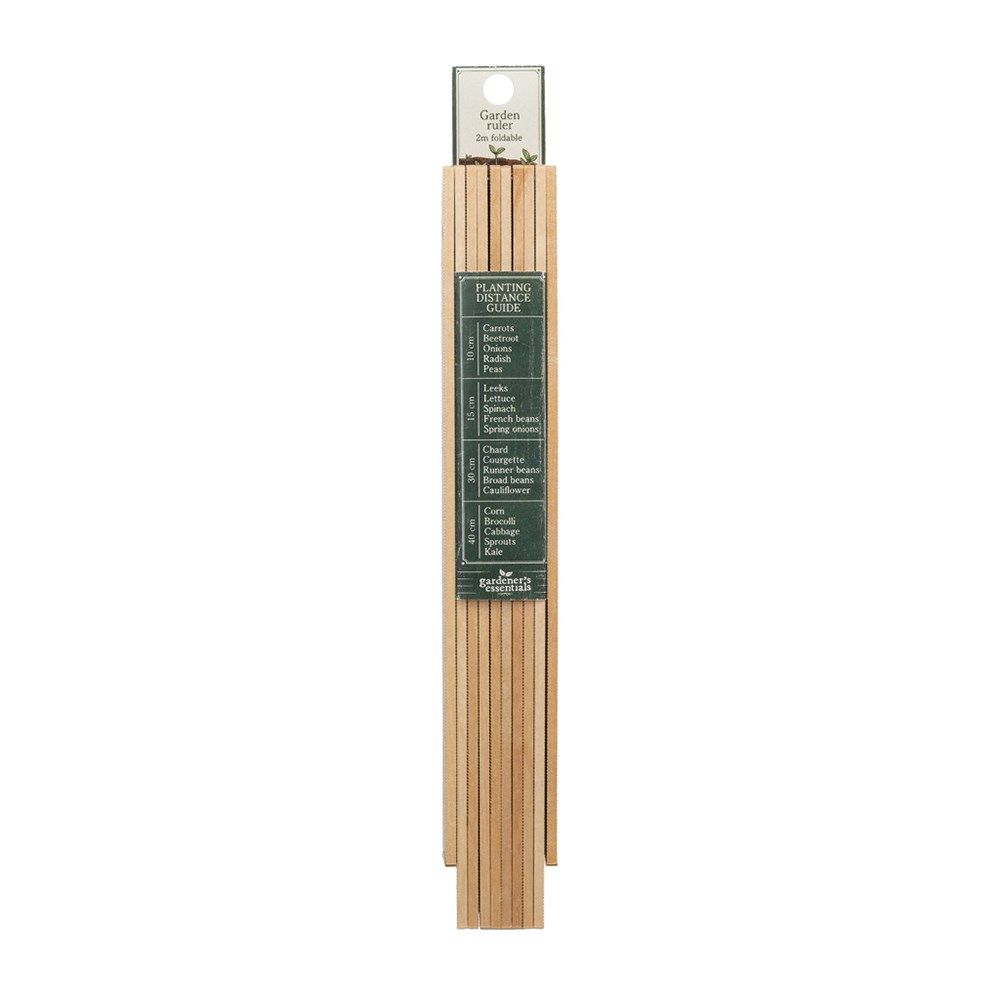 Folding garden planting ruler