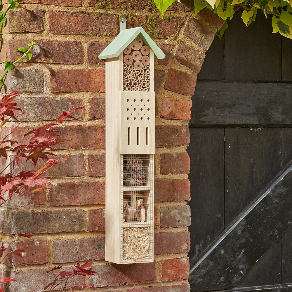 Large insect hotel with stake