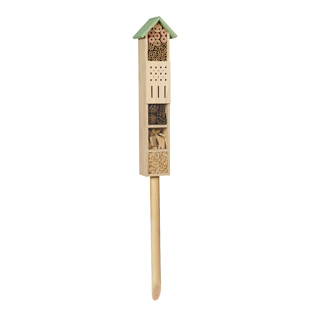 Large insect hotel with stake