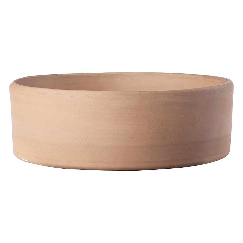 Italian straight edge terracotta plant pot