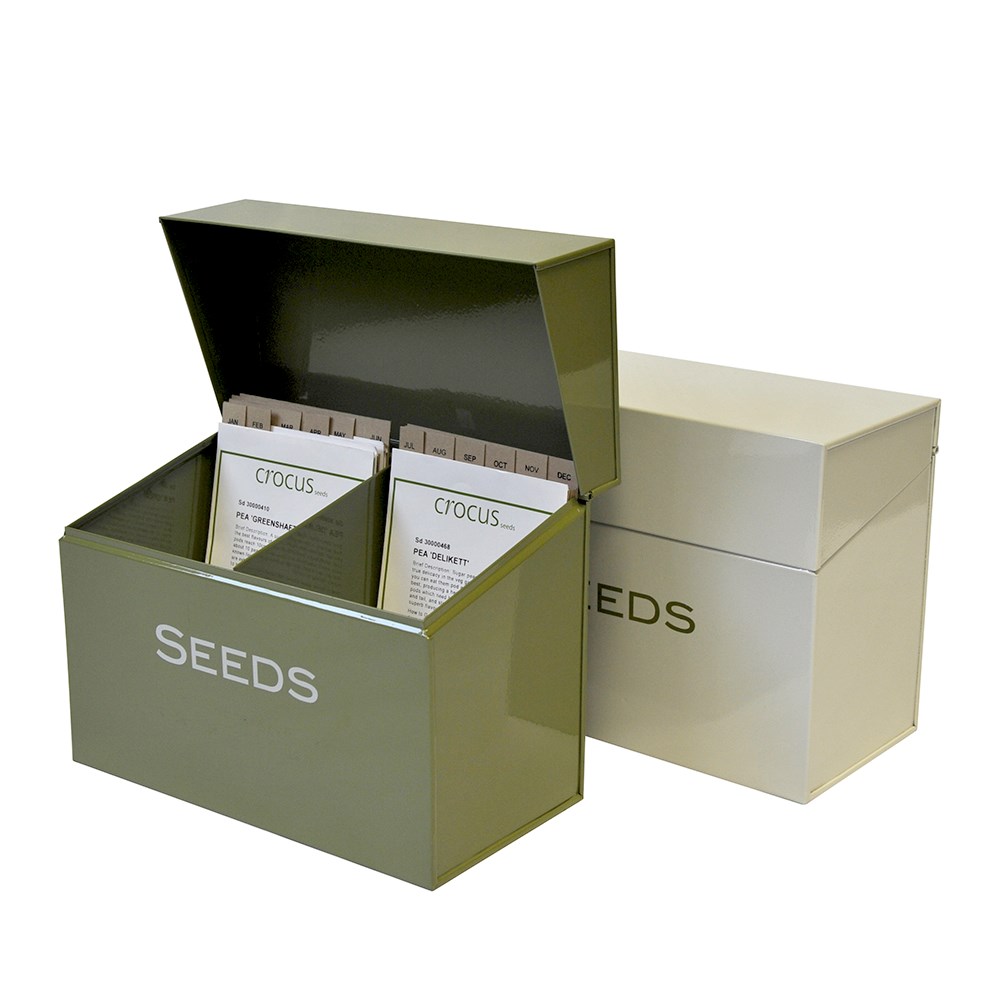 Calendar seed storage box