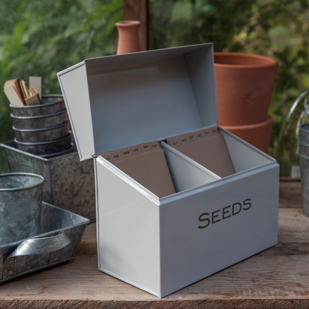 Calendar seed storage box