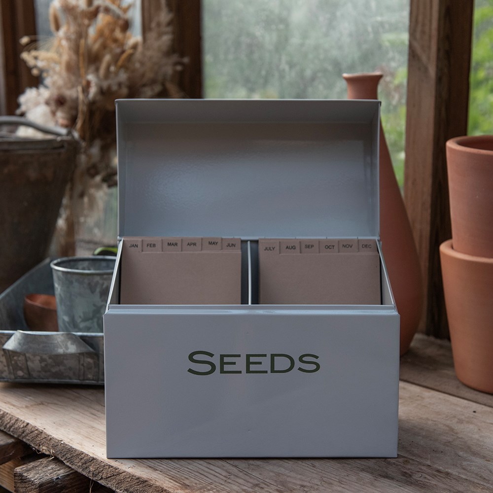 Calendar seed storage box